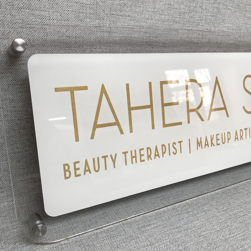 Bespoke acrylic signs