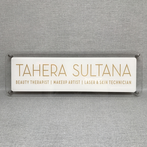 Bespoke acrylic signs