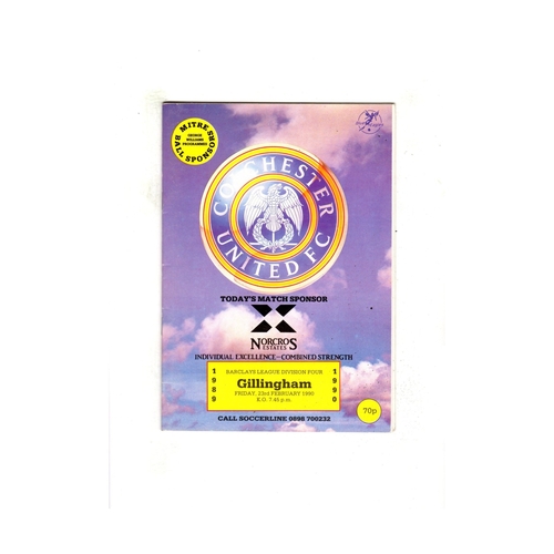 Gillingham Away Football Programmes