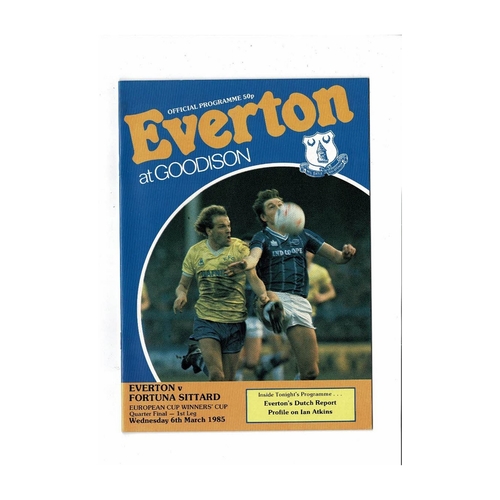 European Cup Winners Cup Football Programmes