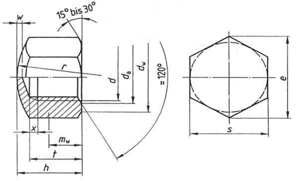 DIN 917 Cap Nut, Acorn Nut, Dome Nut, Blind Nut