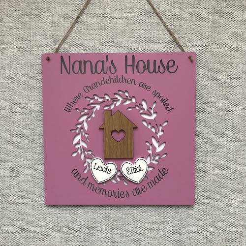 Nana’s House plaque