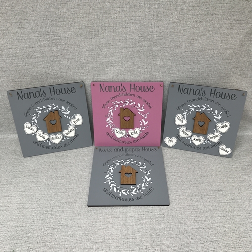 Personalised Grandparents Plaque with Grandchildren Names