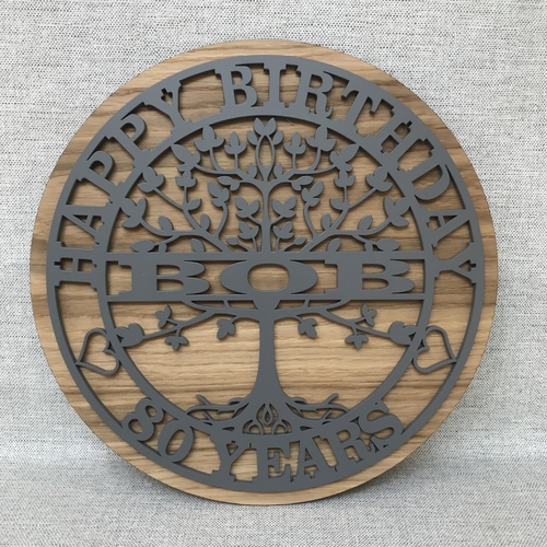Customised Tree Of Life Birthday Gift | Custom Birthday Present | Tree Of Life Monogram