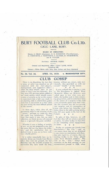 Latest Football Programmes Listed today