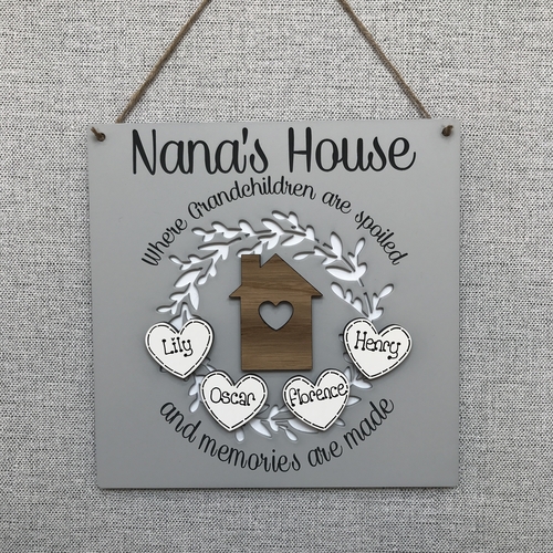 Nana’s House plaque