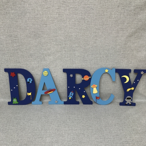 Personalised Dinosaur Name Letters – Kids Bedroom & Nursery Wall Decor