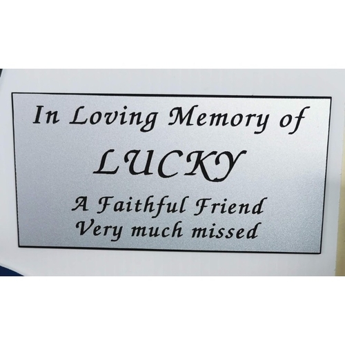 4" X 2" PET MEMORIAL SIGN
