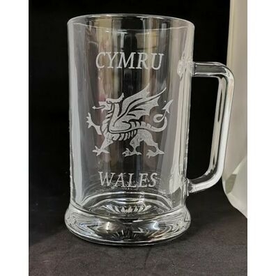 Pint Tankard Welsh Theme
