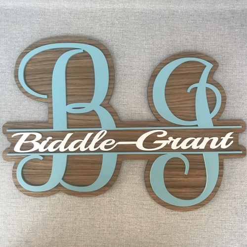 Double barrel monogram