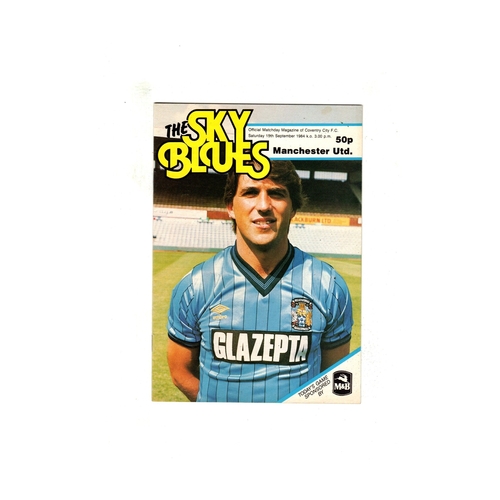 Coventry City Home Football Programmes