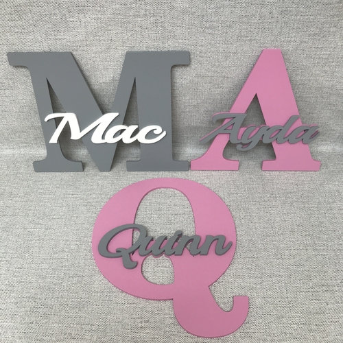 Monogram door signs
