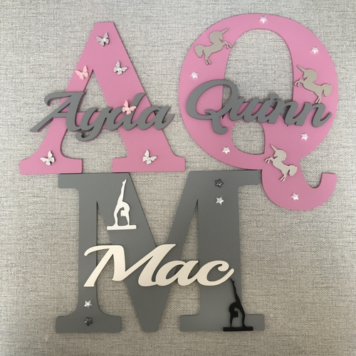 Monogram door signs