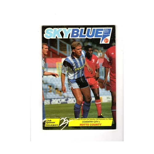 Coventry City Home Football Programmes