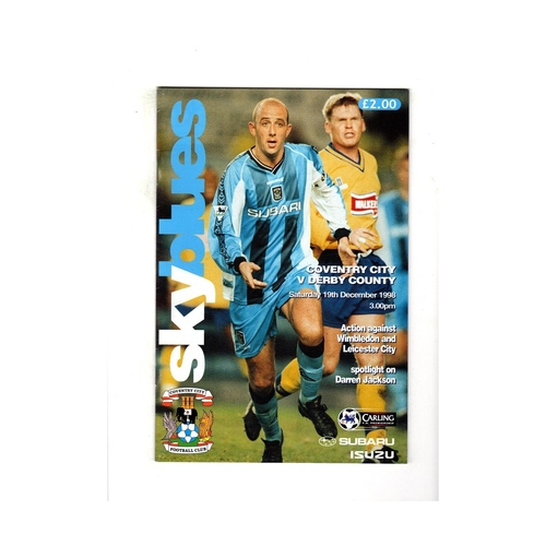 Derby County Away Football Programmes
