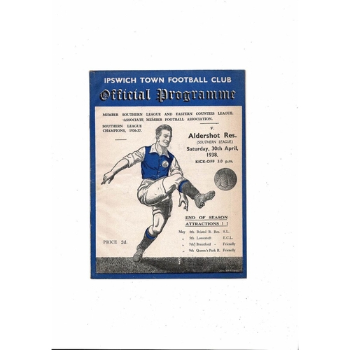 Ipswich Town Home Football Programmes