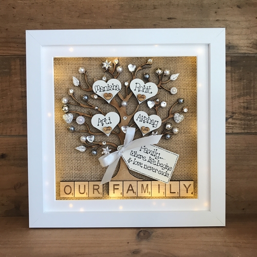 “New Home’’ Family Tree Frame