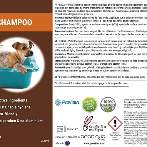 Lucaa+ Probiotic Pet Shampoo