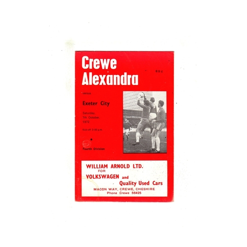 Crewe Alexandra Home Football Programmes