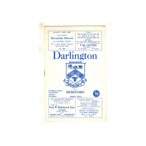 Darlington Away Football Programmes