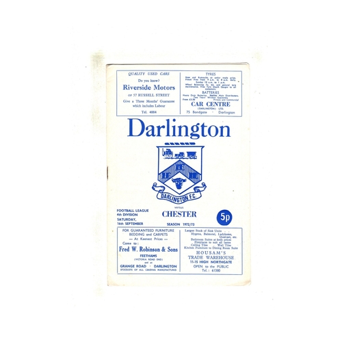 Darlington Away Football Programmes