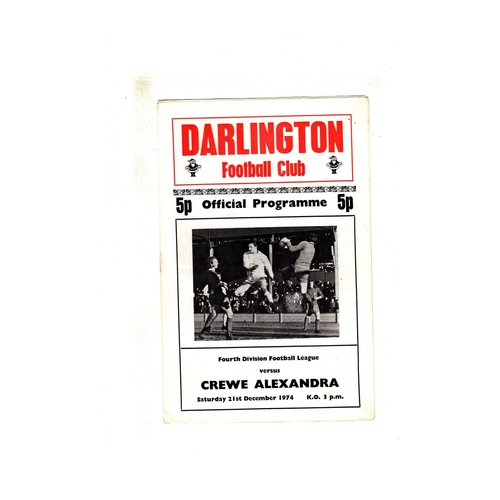 Crewe Alexandra Away Football Programmes
