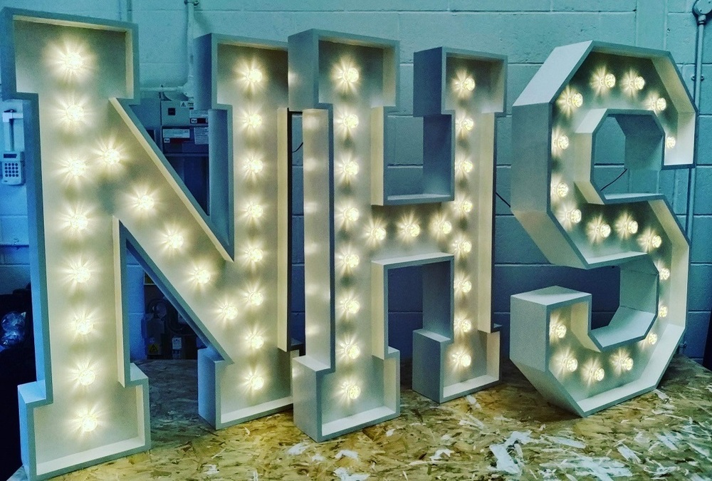 Light Up Letters NHS Warm White Bulbs
