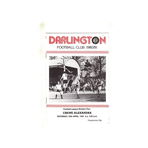 Darlington Home Football Programmes