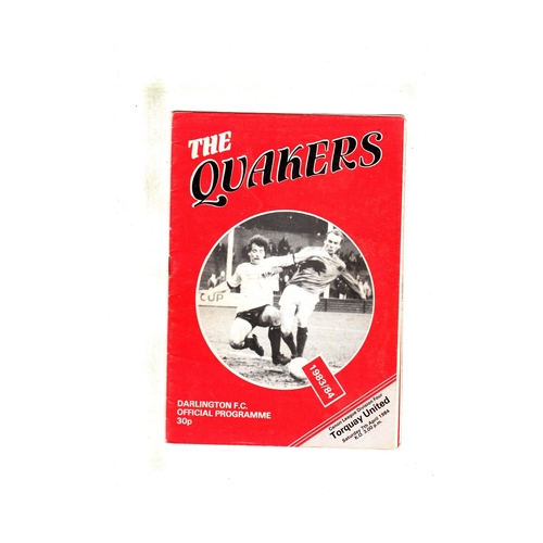 Torquay United Away Football Programmes