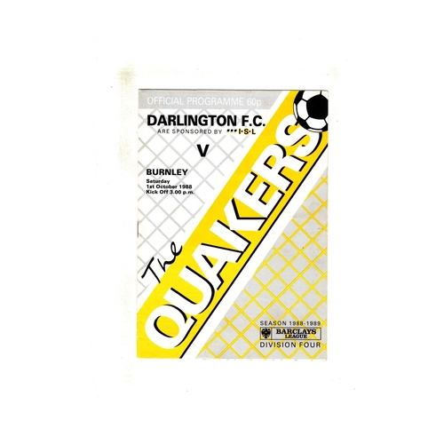 Burnley Away Football Programmes