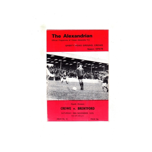Crewe Alexandra Home Football Programmes