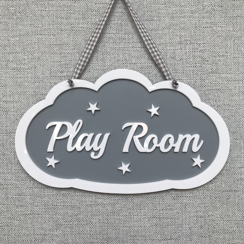 Boys CLOUD door sign