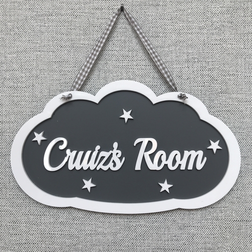 Boys CLOUD door sign