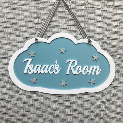 Boys CLOUD door sign