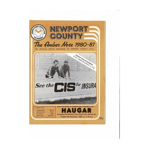 European Cup Winners Cup Football Programmes