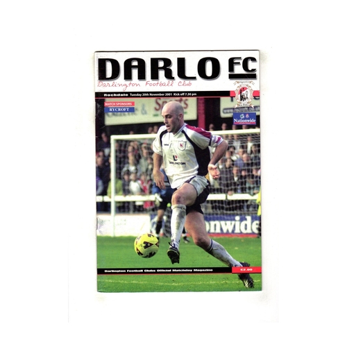 Darlington Home Football Programmes
