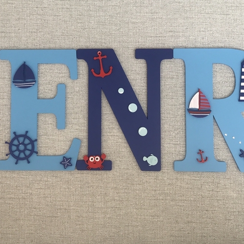 NAUTICAL  THEME letters