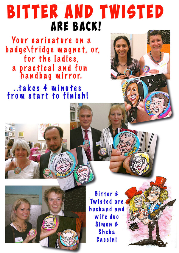 Caricature Badges