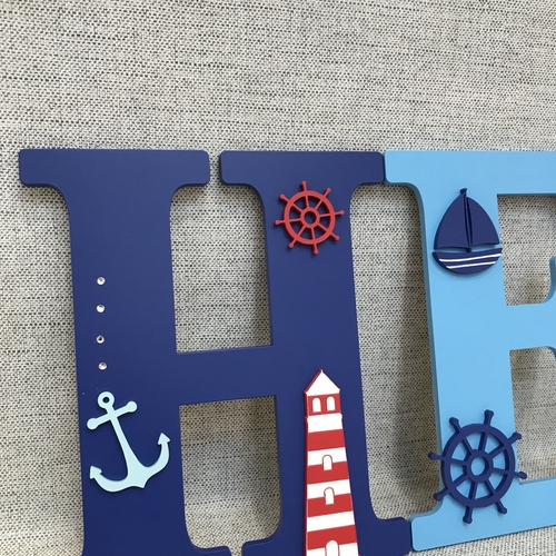 NAUTICAL  THEME letters