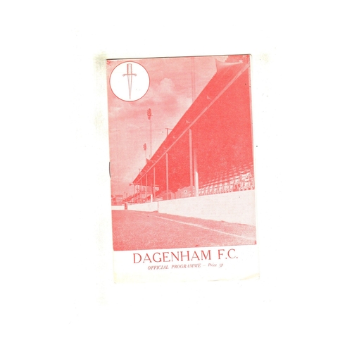 1974/75 Dagenham v Barking London Charity Cup Football Programme