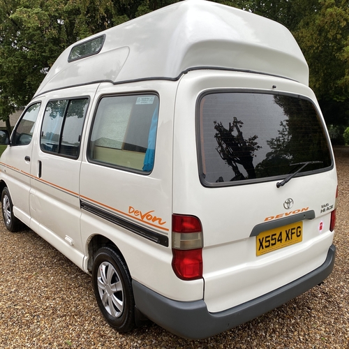 2001 Toyota HiAce Sunrise DEVON Camper Van 2 Berth 2.4D Heating Cassette Toilet