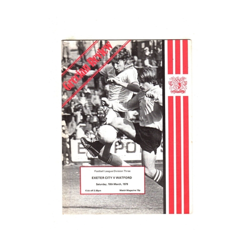 Exeter City Home Football Programmes
