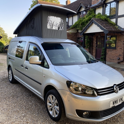 2011 VW Volkswagen Caddy Maxi 1.6 TDi Camper Van 2 Berth Silver