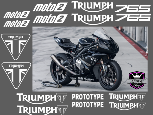Triumph Replica 765 Moto2 Prototype - Graphics Sticker Decal Kit
