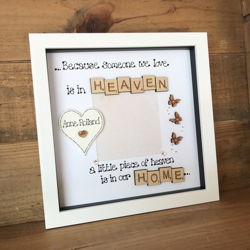 Customised Memorial Photo Frame | LED Memorial Picture Frame | Photo Frame| Heaven quote