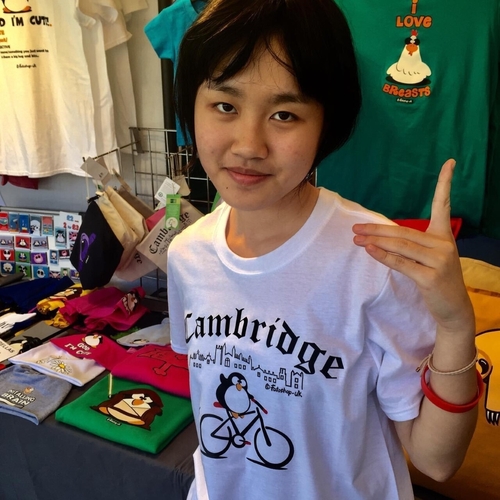 'Cambridge Cyclist' Adults T-Shirt