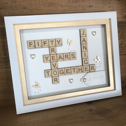 Anniversary Scrabble Word Art