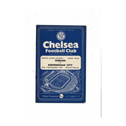 Birmingham City Away Football Programmes