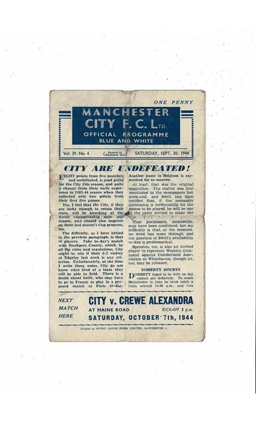 More Football Programmes listed today