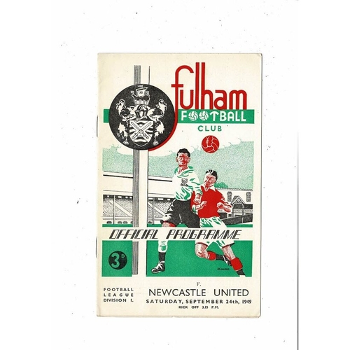 Fulham Home Football Programmes